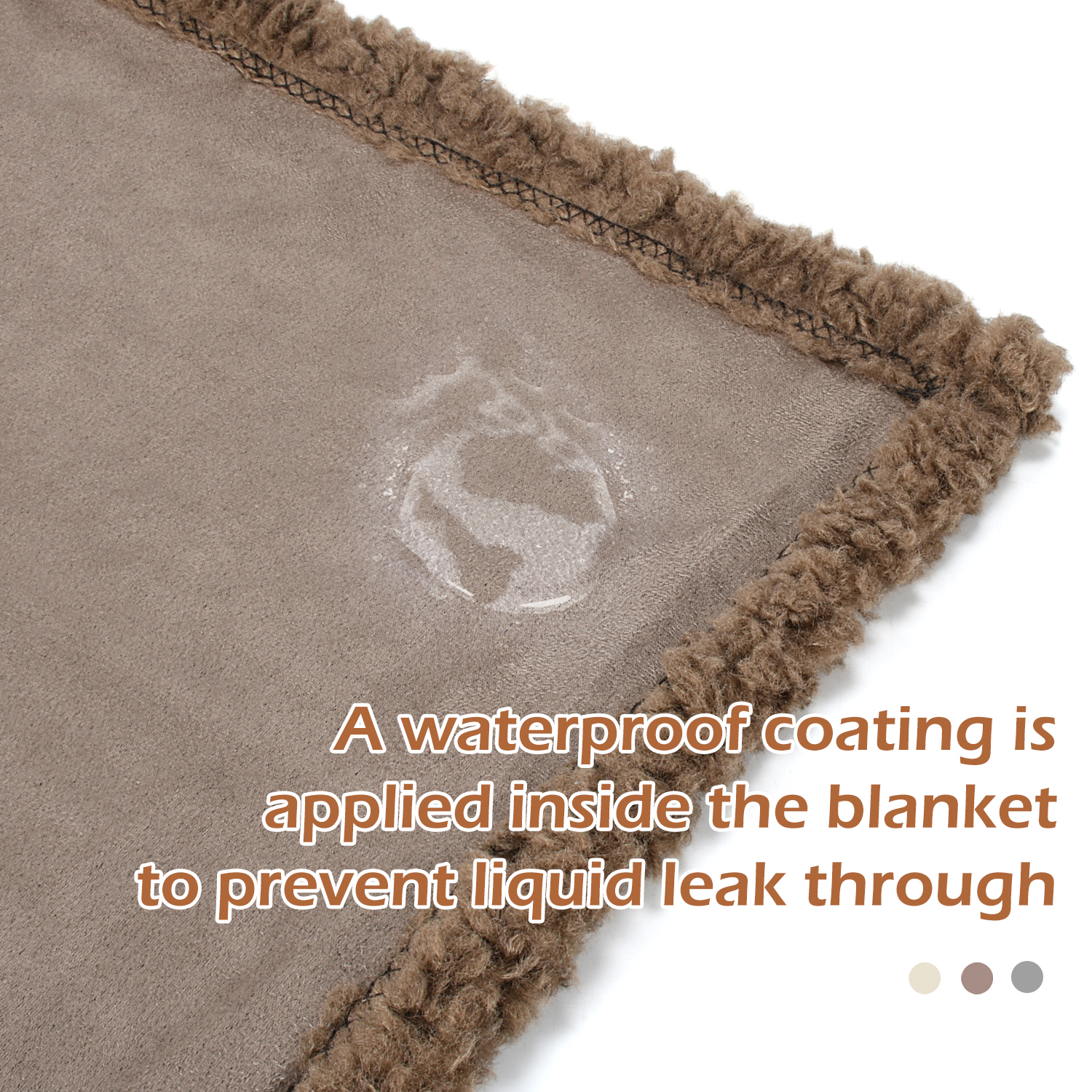 Waterproof Pet Blanket Pee Urine Proof Dog Blanket Soft Reversible
